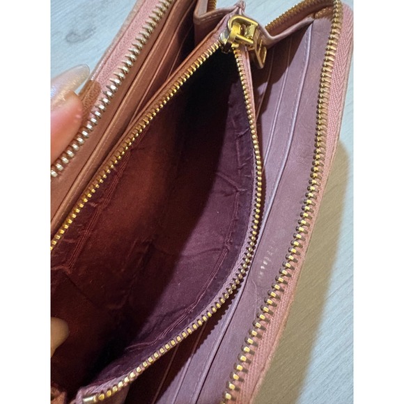 Miu Miu Pink Matelasse Leather Zip Around Wallet - Picture 13 of 16